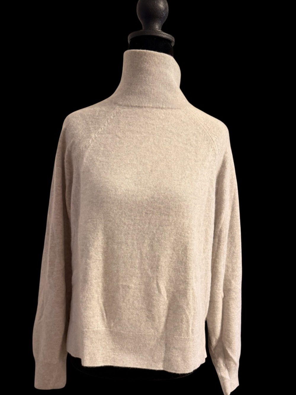 Saks Fifth Avenue Gray Cashmere Turtleneck Pullover Sweater